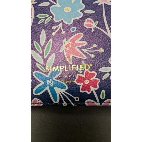 NWOT Simplified by Emily Ley Navy Floral Planner One Size - Picture 4 of 7